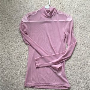 Nwt pink mesh shirt
